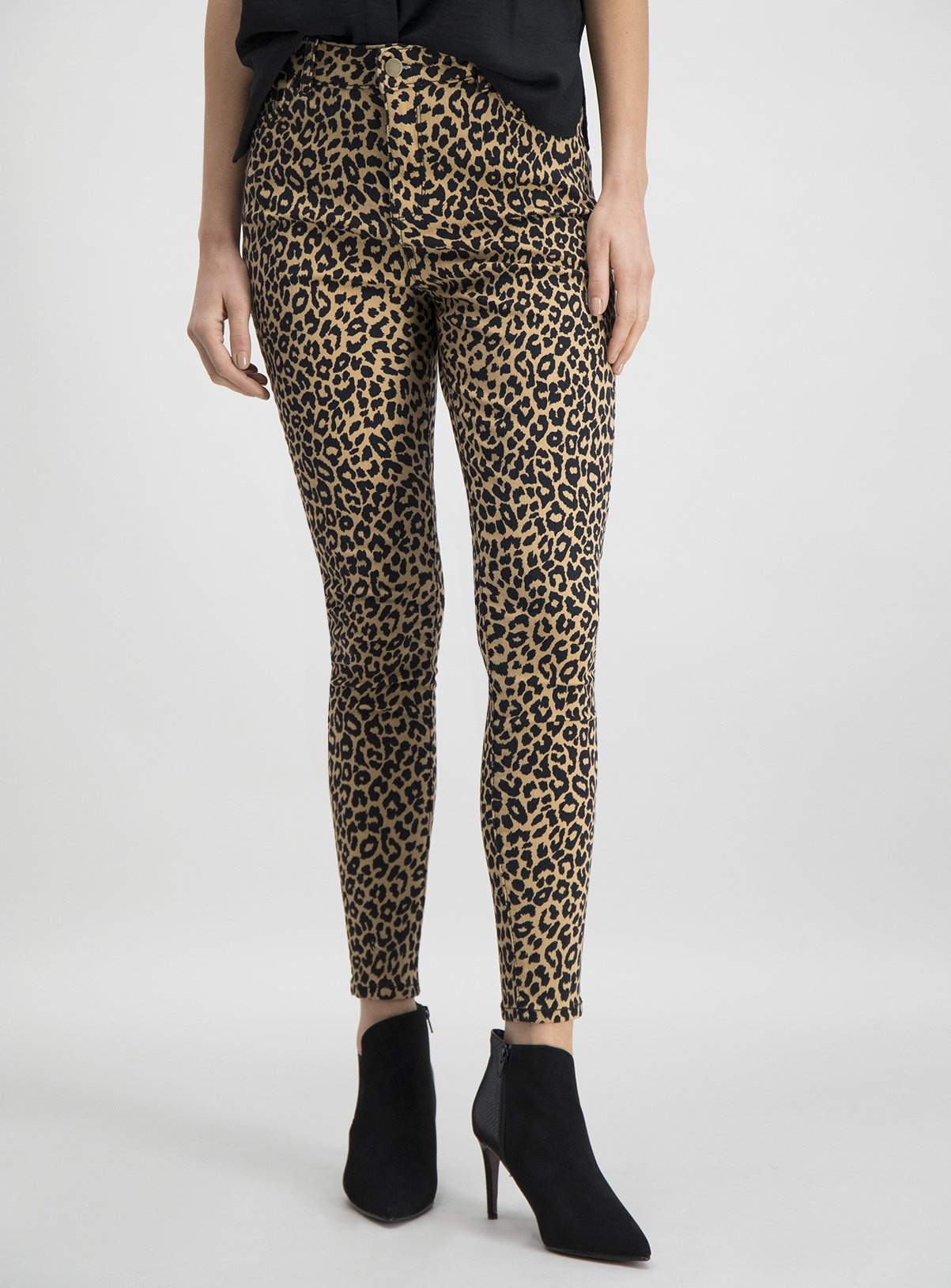 animal print skinny pants